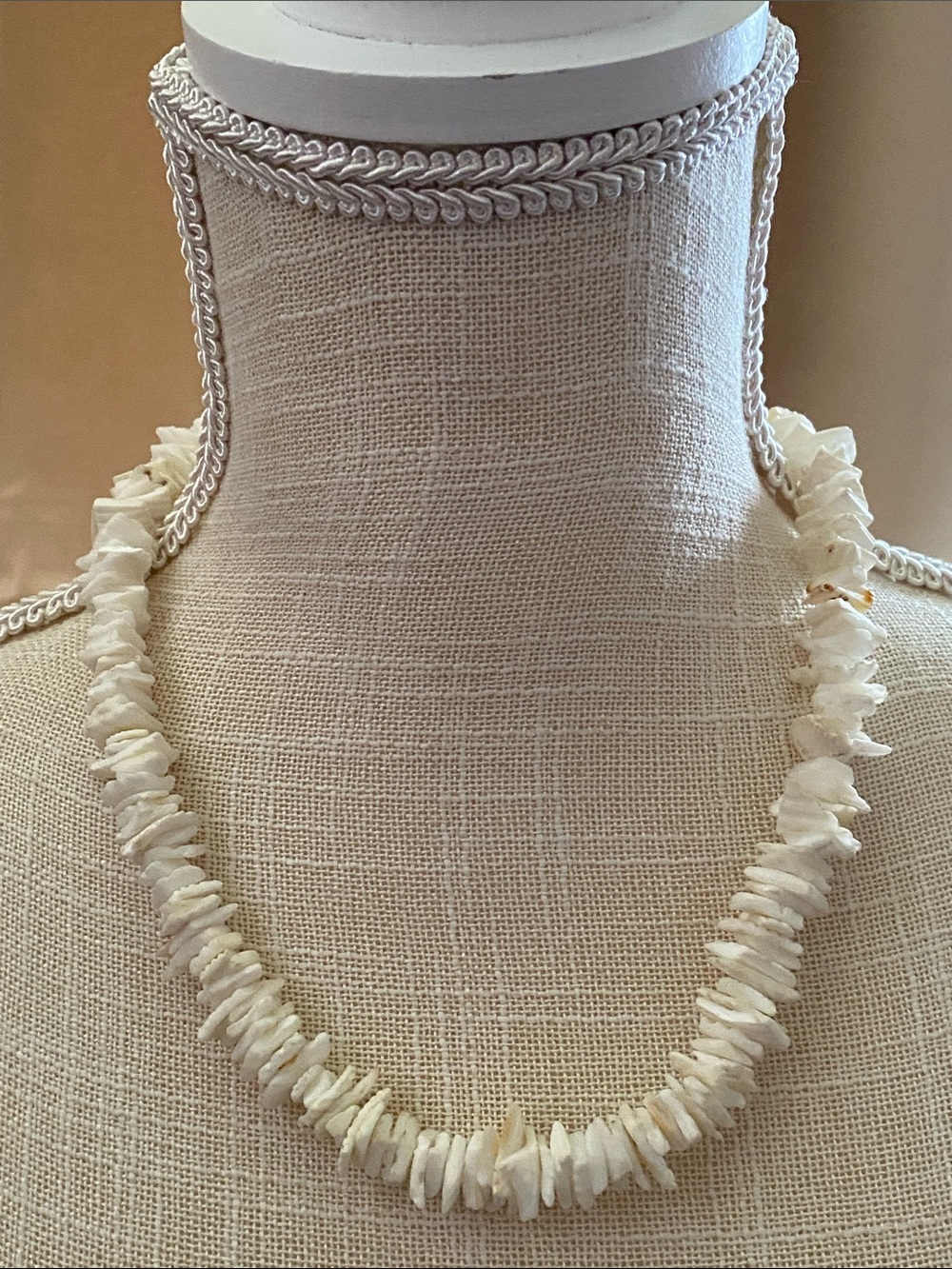Coastal Beach Puca Shell Chip Boho Necklace